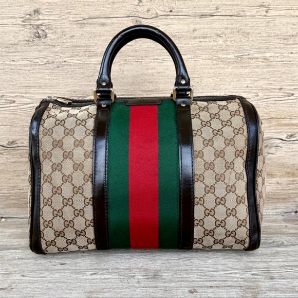 Gucci Handbags - Gucci web Boston bag